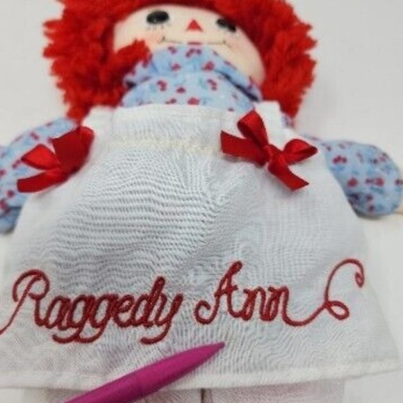 Raggedy‎ Ann Classic American Doll Hasbro Handmade By Aurora 13.5” Plush 2012 - Picture 6 of 9